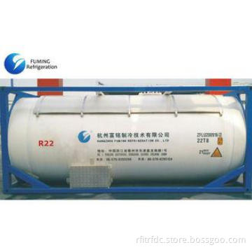 Bulk ISO Tank HCFC Refrigerant Gas R22 For Cooling , HFC Gr